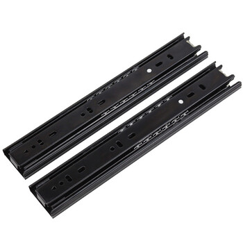 2阻尼缓冲滑轨滑槽6寸三节抽屉轨道滑道15cm短导轨8超长3 14寸=35cm钢