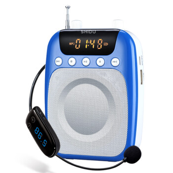 十度（ShiDu）S318 便携数码扩音器 小蜜蜂 无线扩音器 智能语音提示 一键式录音  宝石蓝