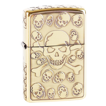 zippo芝宝打火机正品 zppo 美国原装骷髅头正版古铜亡灵zp_ 6折现价6