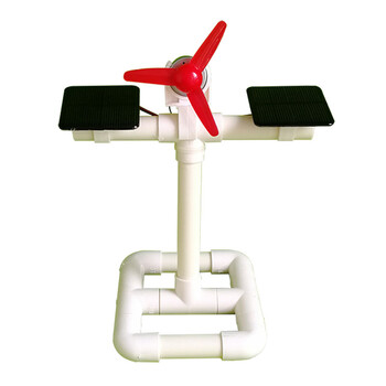 diy科技小制作小发明 环保太阳能风扇 pvc材料废物利用 科学实验 散装