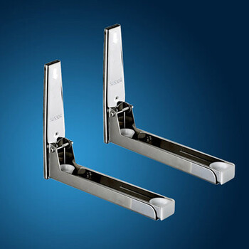 304不锈钢置物架 微波炉托架活动拉伸壁挂式支架厨房烤箱支撑架 金属