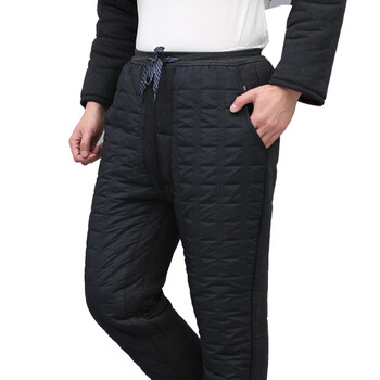 中老年棉裤男士冬加绒裤外穿老年人宽松休闲加厚防寒裤大码 986 xxl