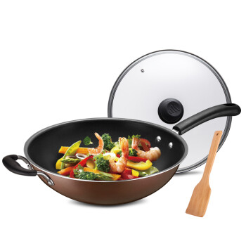 
                                        【京东自供】爱仕达ASD电磁炉通用少油烟不粘炒锅 烹饪炒菜锅具 34cm                