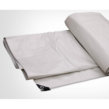 防水雨布 防晒布油布遮阳布户外防晒隔热防水布白塑料布09 5*6米双白