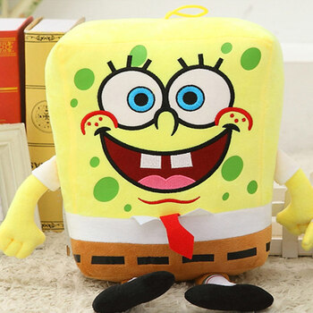 时尚萌物 新款海宝宝公仔玩偶 送朋友 节日日礼物 黄色 45cm