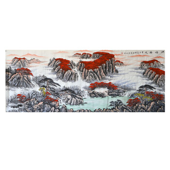 中美协 周和平 洪福齐天06拍卖已结束山东美协 郝伟才 溪山明镜图