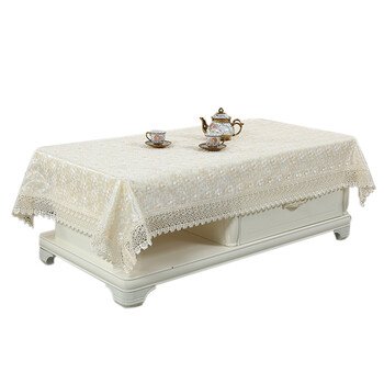 客厅茶几桌布家用清新茶几罩简约现代茶几桌布布艺桌布长方形蕾丝