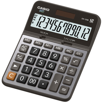 卡西欧（CASIO）商务计算器经典大型机办公用品灰色DX-120