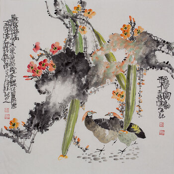 18【京东公益】李东献(花鸟)中国国画家协会理事06拍卖已结束18