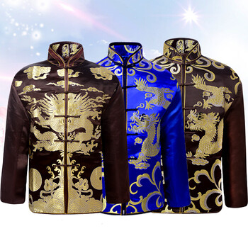 衣服送终祝寿七件套寿衣披风寿帽男女唐装罩衣老式枕头