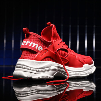 supreme男鞋红色联名鞋老爹鞋韩版嘻哈鞋ins港风运动鞋超火 红色 42