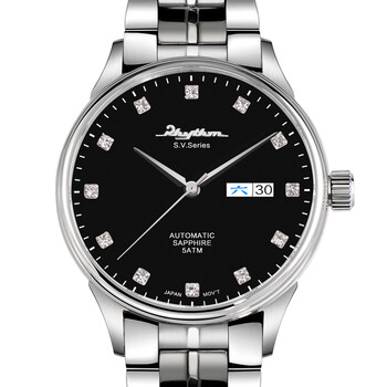 丽声(rhythm)男士手表原装进口自动机械腕表 多功能星期男表商务时尚