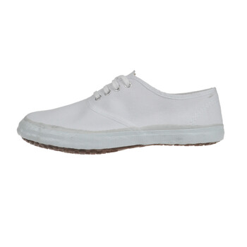 经典小白鞋 低帮系带纯色胶底防滑男女款帆布鞋学生田径鞋 d-1白色 43