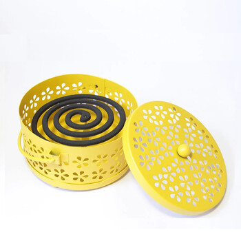 物有物语 蚊香盒 家庭儿童带盖防烫蚊香炉户外多功能蚊香架檀香盒