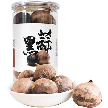 善芝林120天发酵独头黑蒜黑大蒜黑蒜头特级250g罐装山东金乡特产