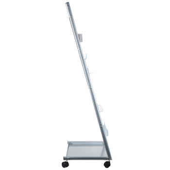 得力(deli)3层商务金属报刊杂志架书刊架 宣传册展示架书架落地资料架    高1.27米 9308