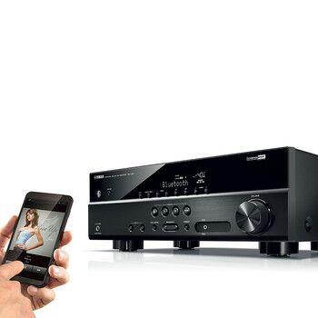 yamaha/雅马哈 rx-v381 家庭影院5.1大功率数字功放家用fm 黑色