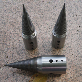 劈柴机钻头分裂锥破木钻头劈柴钻头锥形钻劈木机劈柴工具 内孔直径24