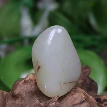 好友 和田玉籽料原石吊坠 籽玉挂件 独籽 12克