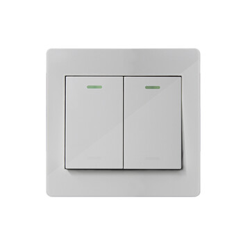 双控开关自动复位出门按钮暗装门铃开门开关86型双开门禁开关