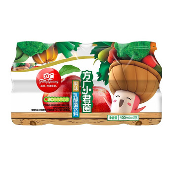 方广 宝宝零食 儿童果味乳酸菌饮料 小君菌乳酸菌 100ml*4瓶/板 原味