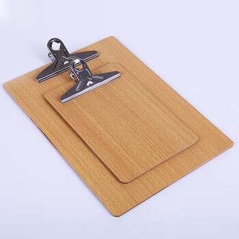 一口米 木板文件夹子板夹a4 木质写字板批发32k 小/大号 大号(a4)