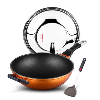 炊大皇爆炒炒锅无油烟不粘炒菜烹饪锅具电磁炉通用炒锅 32cm