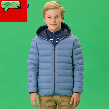 京东新品冬装儿童羽绒服短款轻薄款白鸭绒连帽保暖男童中大童轻便童装