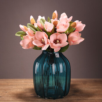 仙才叹 简约花艺假花仿真花小玉兰花客厅绢花花束插花餐桌花瓶家居