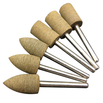 五金工具 测量工具 优浩圣 牛皮打磨头3mm柄模具玉石金属精密抛光磨头