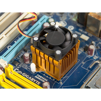 台式机电脑通用超静音南桥北桥散热器芯片散热片4cm风扇 主板风扇 单