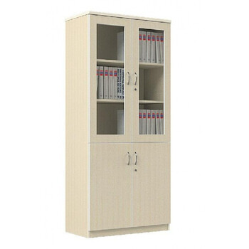 木质文件柜办公家具木储物柜办公室组合带锁简约现代上海资料板式 三