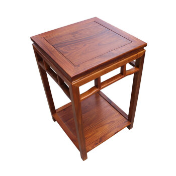 红木客厅花梨鸡翅实木质正方形小茶几简易中式仿古沙发边角几桌子