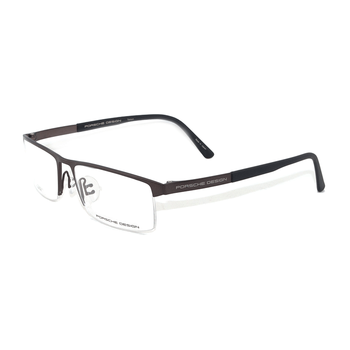 porsche design 保时捷 p 8239 半框 钛架 近视光学眼镜架 c 巧克力色