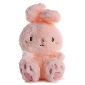 毛绒玩具乖乖兔宝宝仿真兔子小白兔公仔儿童生日礼物送男女生 浅粉色