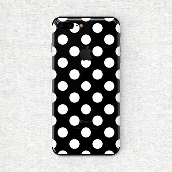 skinat 手机背膜 苹果手机贴纸7/8 创意保护贴膜后膜背贴 波点 phone