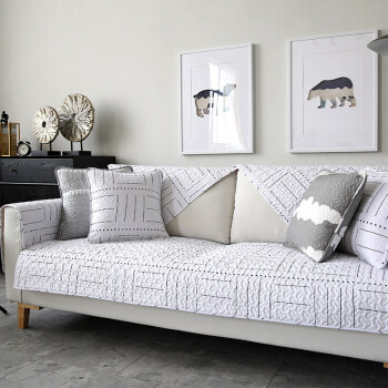 沙发垫四季通用简约现代客厅全棉布艺真皮防滑全包罩巾盖套坐垫子