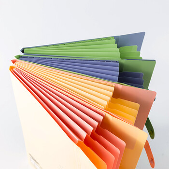 广博(GuangBo)5入多层文件夹/资料夹/票据收纳袋 爱の微笑/黄色单个装A9038