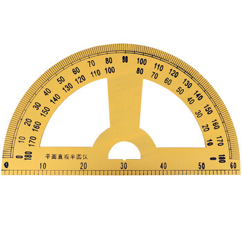 木制三角板教师圆规教学工具仪尺大号量角器半圆绘图套尺演示两用免费