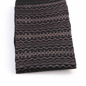 横条蕾丝花(黑色) 均码