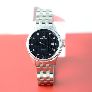 卡斯诺(cenxino) 都市商务系列 机械男表 g8025 黑盘钢带男表