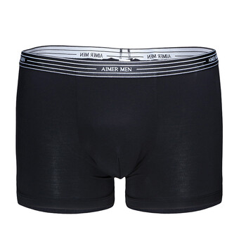 爱慕先生男士内裤尚享莫代尔中腰平角男士内裤ns23u31 黑色 180