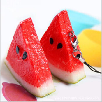 h2053创意仿真水果挂件 仿真食物西瓜挂件 创意手机链