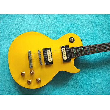 限区.三国小黄蜂电吉他.黄色lp电吉他.套装 黄色