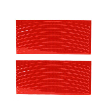 酷骑自行车贴纸反光贴山地车车圈贴死飞车单车反光条公路车轮贴 红色