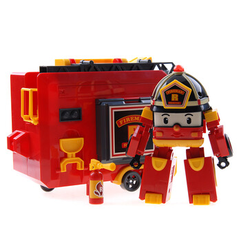 变形警车珀利poli-罗伊便携式消防车套装(可变形)slvc83073std