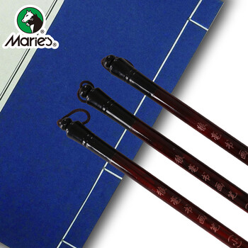 马利(Marie's)狼毫毛笔大中小3支装 狼毫毛笔大中小楷 文房四宝书法山水工笔国画笔初学者学生练字毛笔 G1343 马利(Marie's)狼毫毛笔大中小3支装 狼毫毛笔大中小楷 文房四宝书法山水工笔国画笔初学者学生练字毛笔 G1343