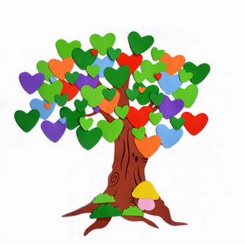 安礼轩 幼儿园开学装饰教室布置墙贴泡沫许愿树 爱心树 特大