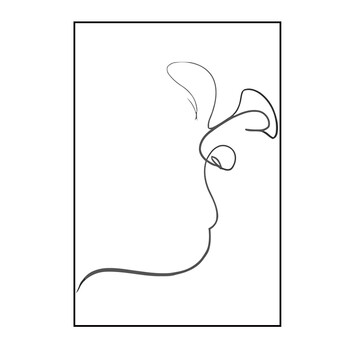 北欧风格客厅装饰画极简抽象手绘线条卧室现代简约ins挂画壁画 04 40