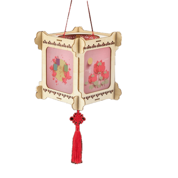 中秋手工花灯制作材料 手提宫灯儿童手工制作材料包幼儿园装饰花灯